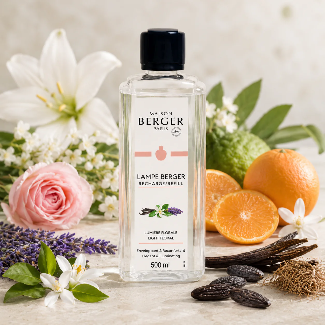 Lumière Light Floral Lampe Fragrance by Maison Berger 500Ml - Image 2