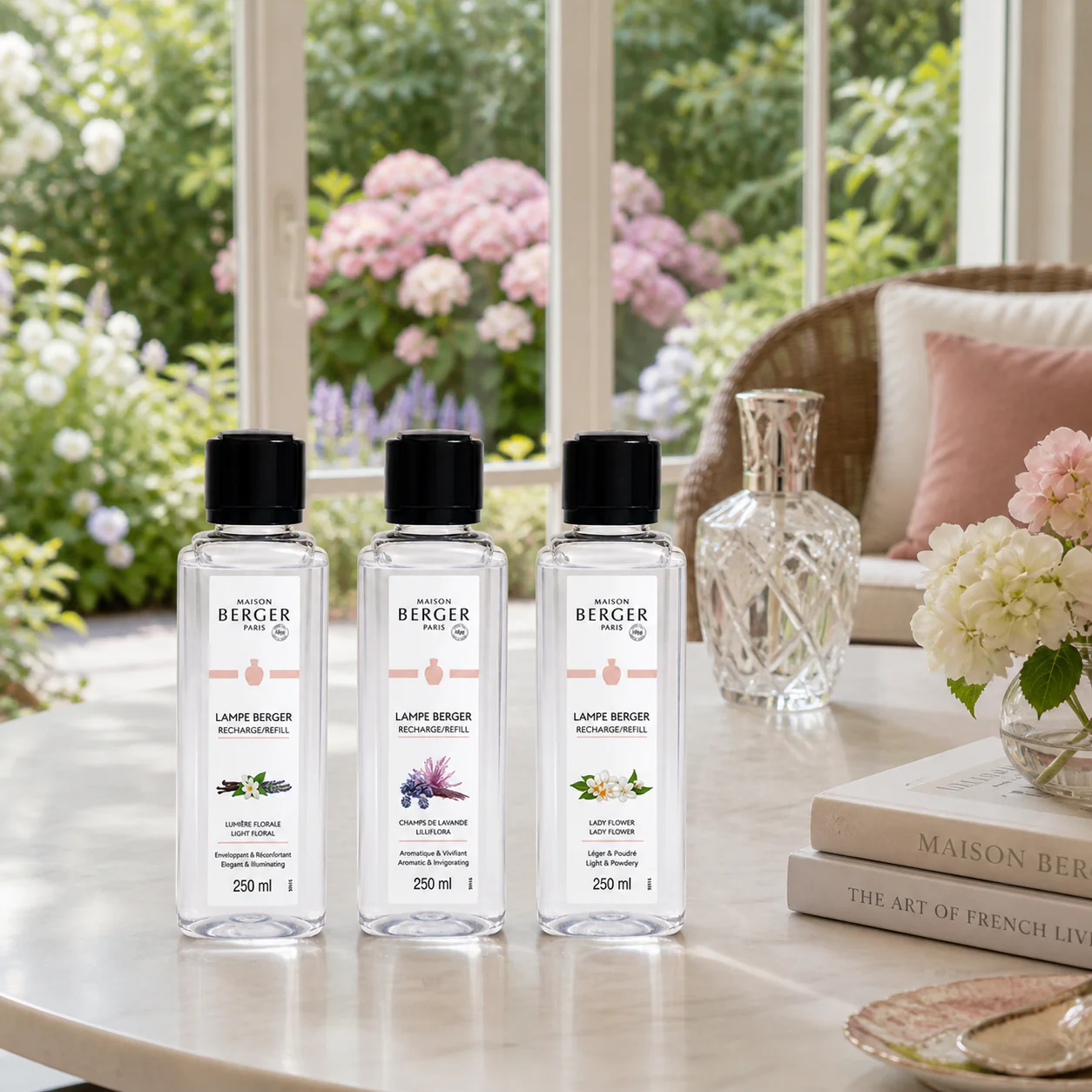 Ophelia Floral Trio Pack Sampler Sizes - Lampe Maison Berger Fragrance - 750 Ml - Image 3