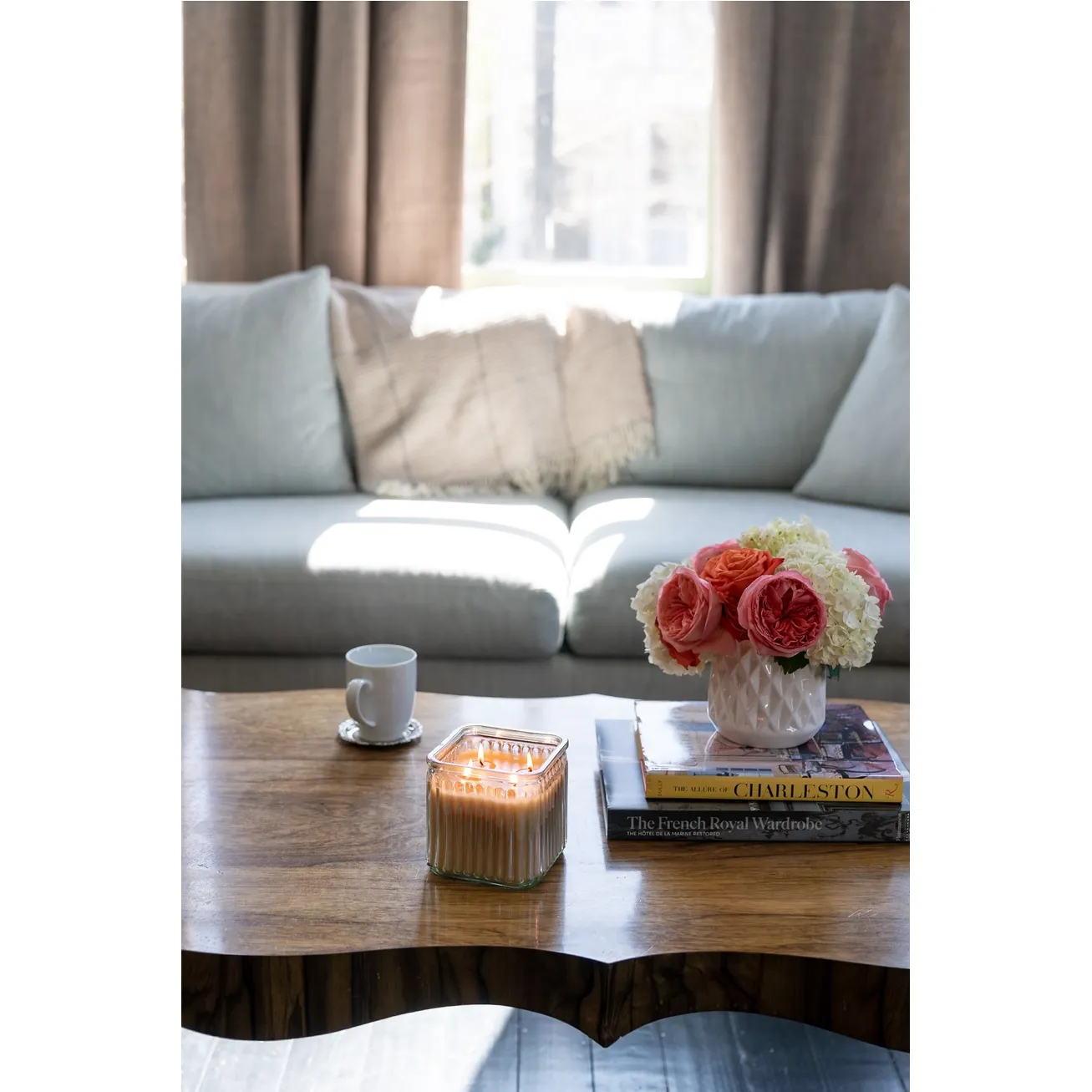 Sweet Grace Fluted Glass 4 Wick Candle - Image 2